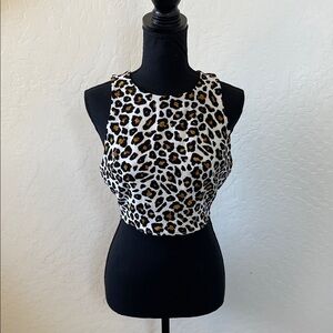 Show Me Your MuMu Leopard Print Crop Top